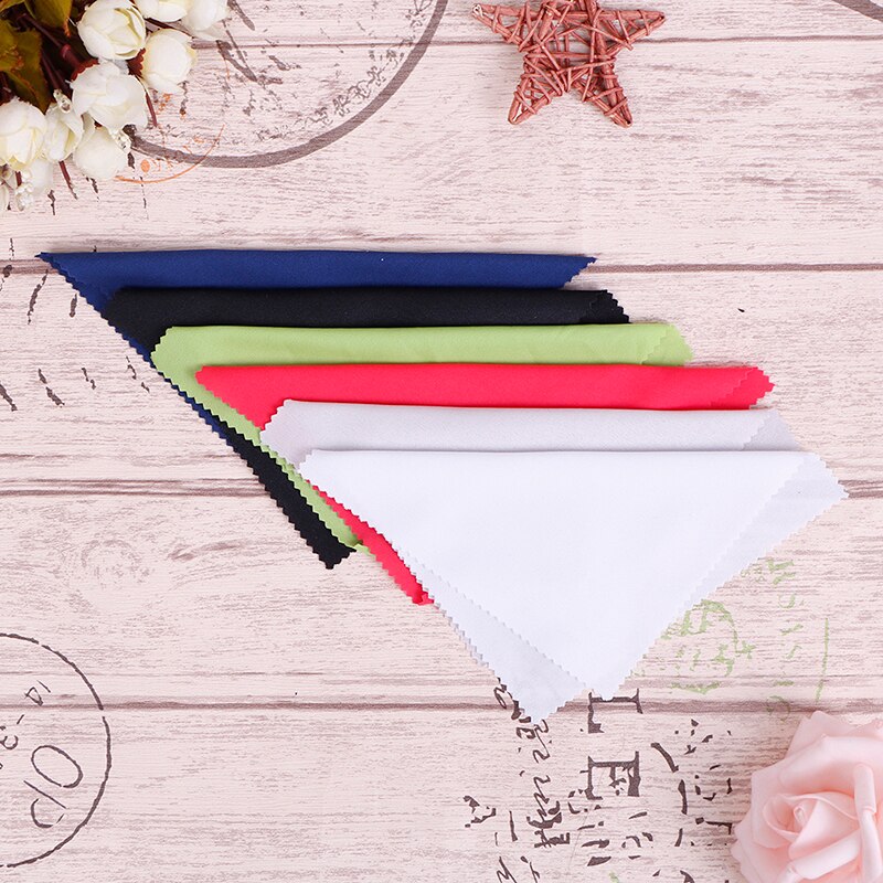 Colorful 10pcs Glasses Cleaning Cloth Lens Cloth Wipes For Home Clean Fabric 14*14cm