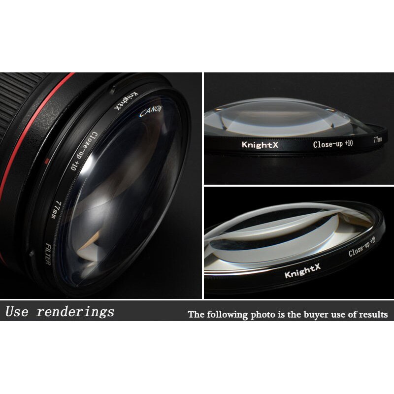 KnightX macro chiudere su Filtro Obiettivo Della Fotocamera per canone sony nikon d80 50d 400d d5100 foto luce 700d 49 52 55 58 62 67 72 77 millimetri