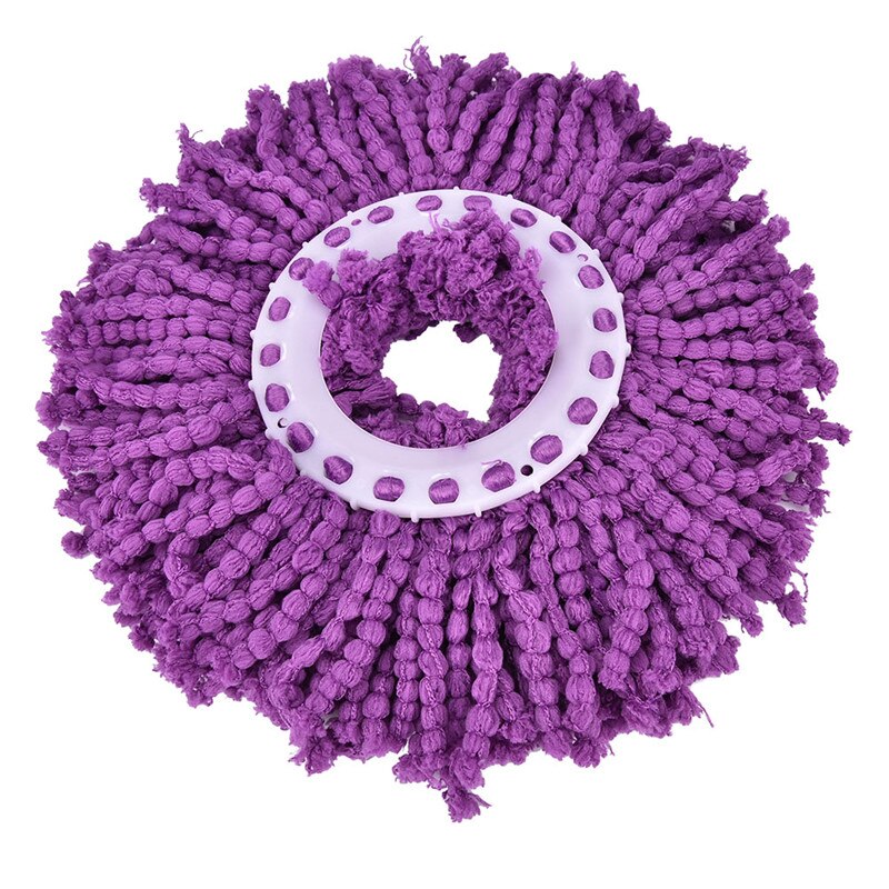 Trapeadores de microfibra para cabeza, 1 unidad, 360 grados, herramientas de limpieza del hogar, recarga para 360 Magic Easy Spin, rotación de repuesto, trapeador automático: purple