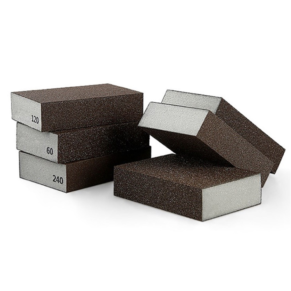 Schleif schwamm blöcke Körnung 60 80 Zauberstab schleif schwamm Sand Block Schleifpapier Modell farbe polierter Sandstein
