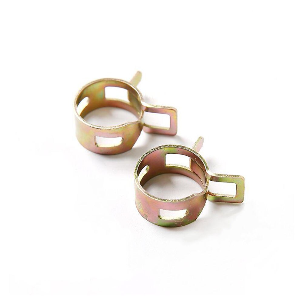 100Pcs Fuel Spring Clip Vacuum Silicon Hose Clamp Autos Spring Clip Fuel Oil Water Hose Pipe Tube Clamp