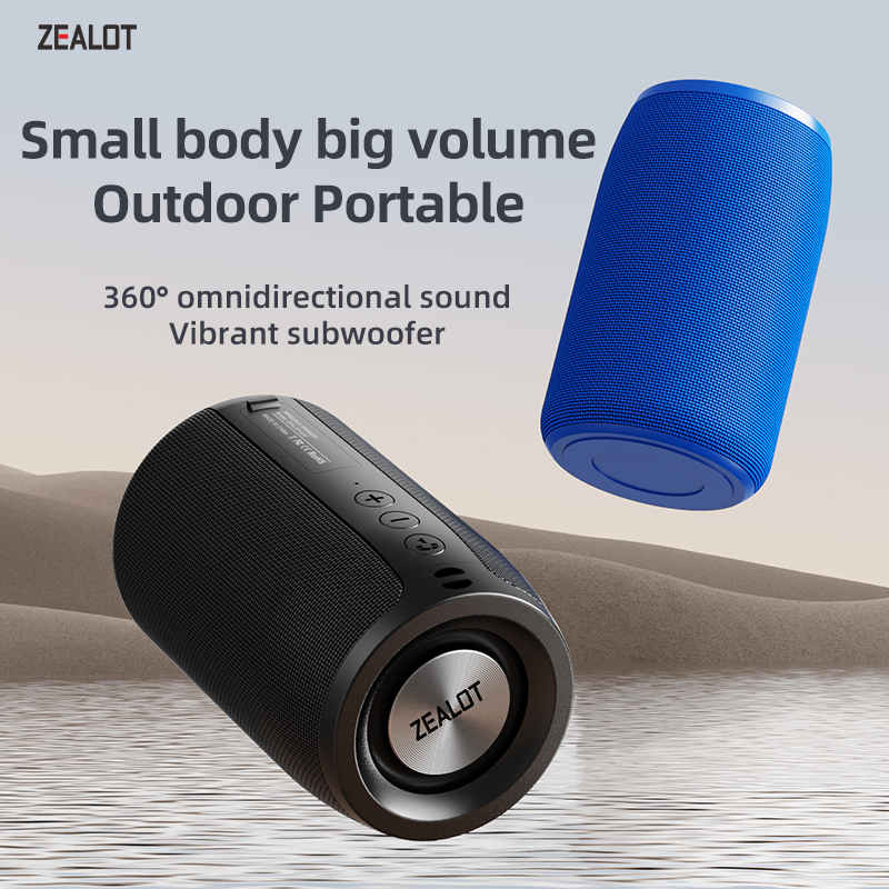 Ijveraar S32 Draadloze Bluetooth Speaker Mini Draagbare Hifi Subwoofer Luidspreker Met Fm Radio Kolom Ondersteuning Tf, Tws, usb Flash Drive