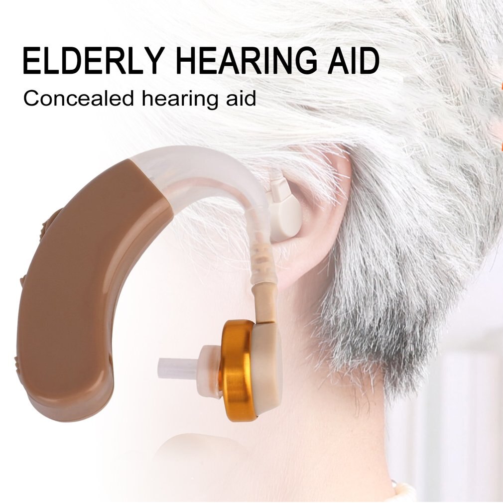 For Elder Deaf Aids Care Portable Mini Behind Ear Adjustable Tone Digital Hearing Aid High-Low Tone Sound Enhancer Amplifier