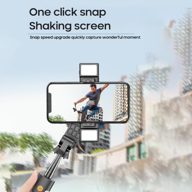 2 in 1 Telefon Selfie Füllen Licht Drahtlose Bluetooth Selfie Stick Faltbare Mini Stativ Erweiterbar Einbeinstativ mit Fernbedienung
