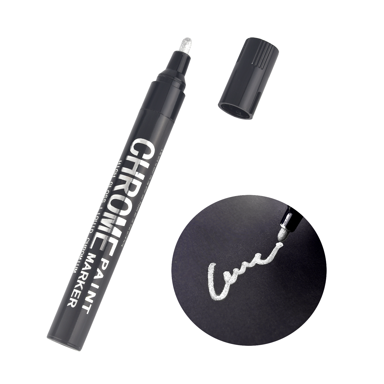 Chrom Spiegel Marker Stift DIY Harz Farbe Reparatur Spiegel Chrom Für Rock Keramik Glas Metallic Kunsthandwerk Stift Zubehör: Licht Grün