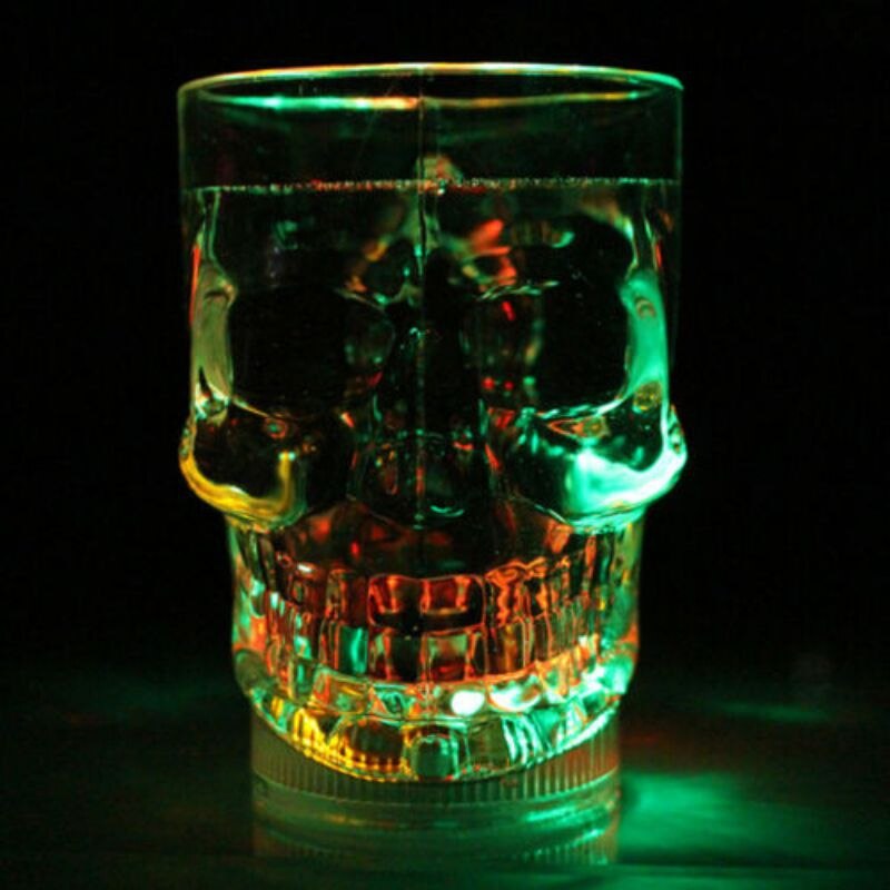 acrílico luminoso agua té copa de vino dragón verter agua brillante luz colorida inducción taza botón Bar suministros de
