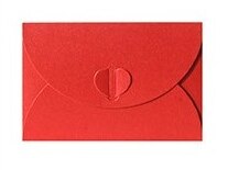 10pcs/lot Mini/Large Love Heart Paper Envelopes Kawaii Card for Wedding Invitations Greeting Cute Envelope Letter Paper: Mini-red
