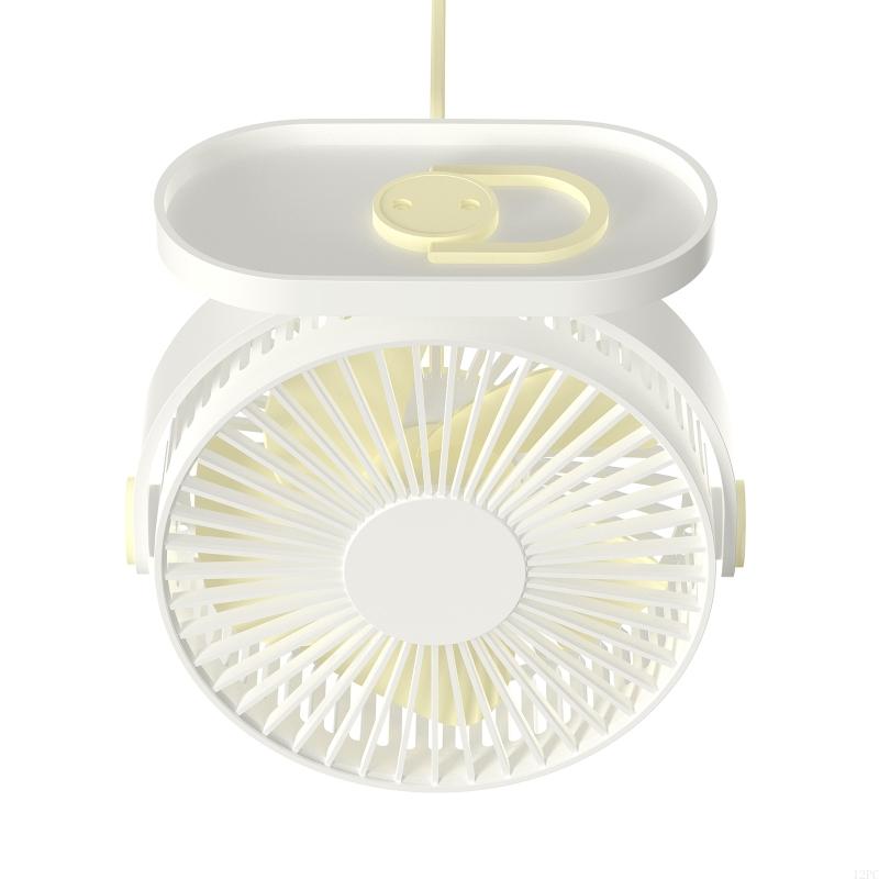 12PC Portable Desk Fan Camping Fan with Hook Tent Fan Gazebo Fan Ceiling Fan 3-Speed Hanging Fan for Best Friend