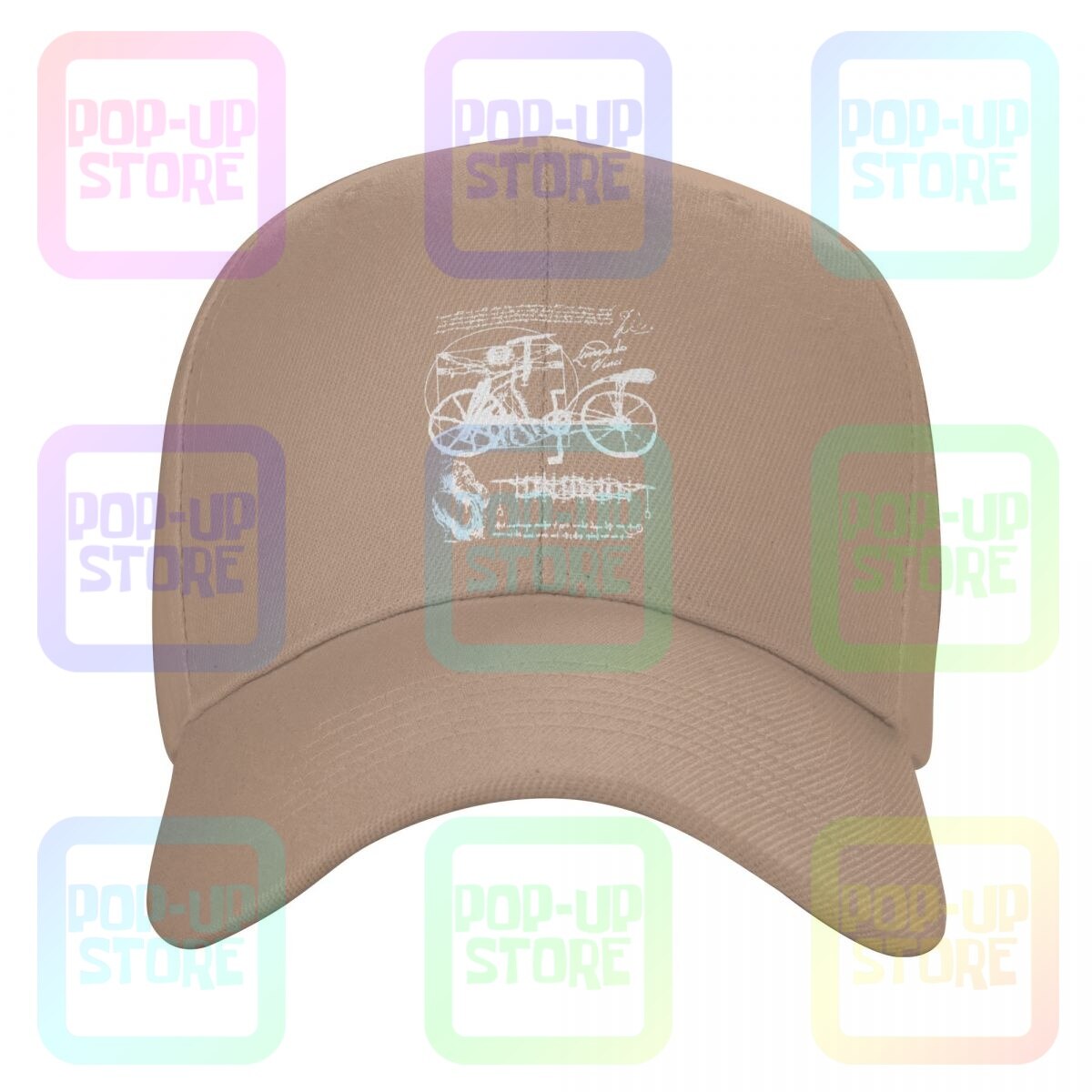 Gorra de béisbol de Leonardo Da Vinci, gorras de conductor de camión, Hipster, ajustable: Caqui
