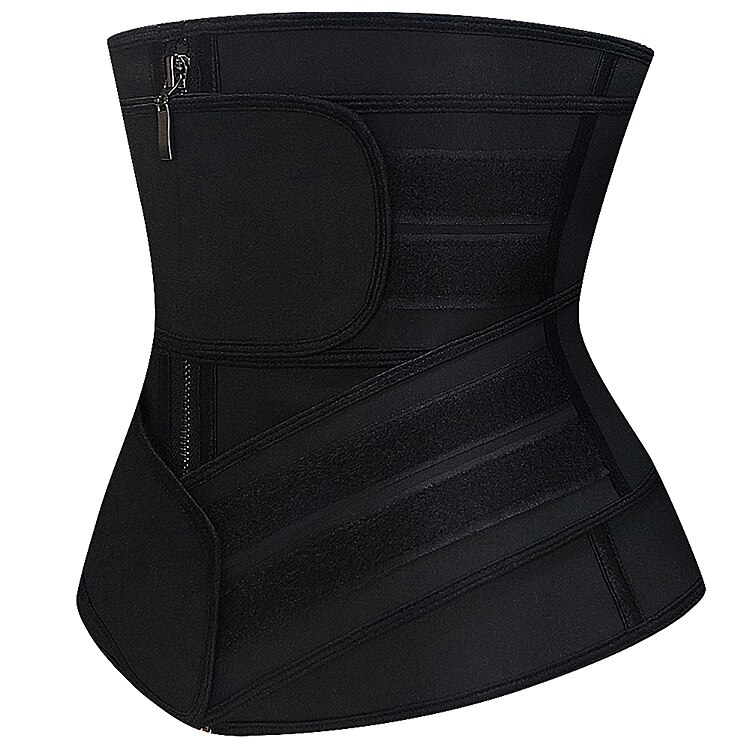 9 Steel Boned Latex Waist Trainer Slimming For Weight Loss Women Two Strap Corset