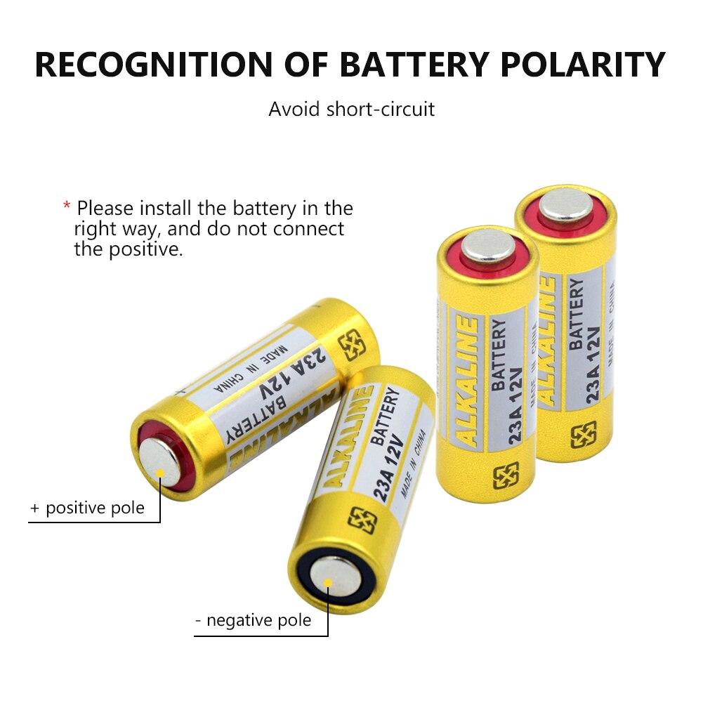 4pcs 12v 23A 23AE Dry Battery 23GA A23 A23S E23A EL12 GP23A K23A 21/23 GP23AE LRV08 8F10R 8LR23 Alkaline Battery