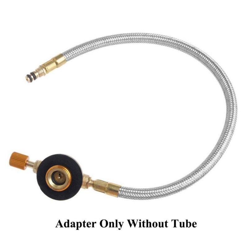 Outdoor Roestvrij Staal Camping Gasfornuis Veilig Switching Opladen Opblaasbare Adapter Voor Platte Tank Vloeibaar Gas Cilinder
