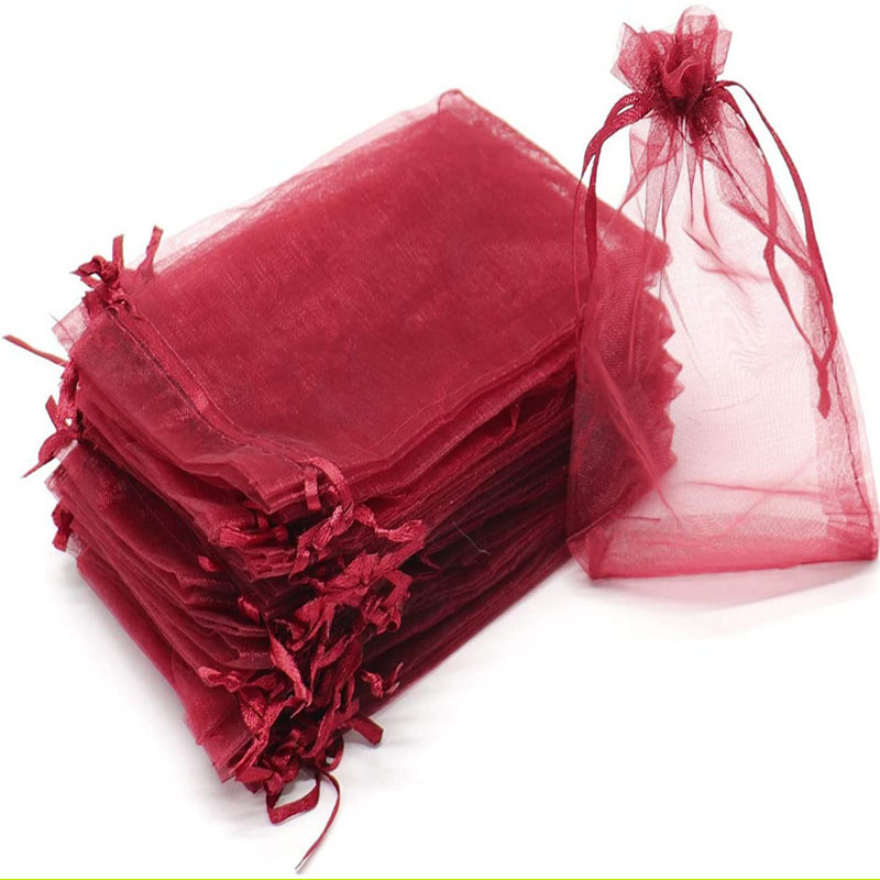 20 Stuks 20*30Cm Druiven Fruit Bescherming Zakken Tuin Mesh Zakken Agrarische Boomgaard Bestrijding Anti-Vogel Gaas Groentezakken: Bordeaux