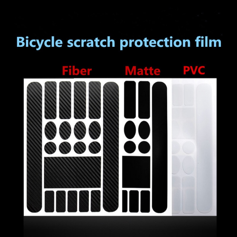 Mountainbike Frame Voorvork Beschermende Film Krasbestendig Neushoorn Verbergen Sticker Keten Beschermende Sticker