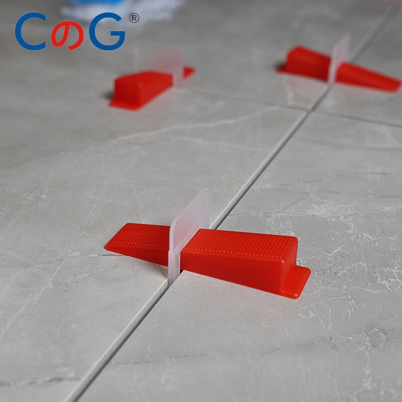 301pcs Floor Spacer Tile Leveling System Spacer 1mm Clips For Tiling Flooring Tools 200 Pieces Clips + 100 Pcs Wedges + Pliers