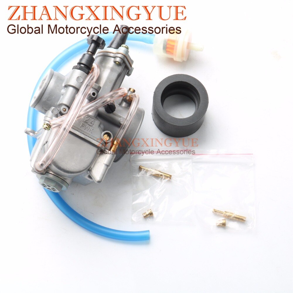 24mm karburator til oko pwk  gy6 jog dio rtl 250 cr80 85r cr125 nsr 50 80 dt100 scooter offroad motorcykel atv