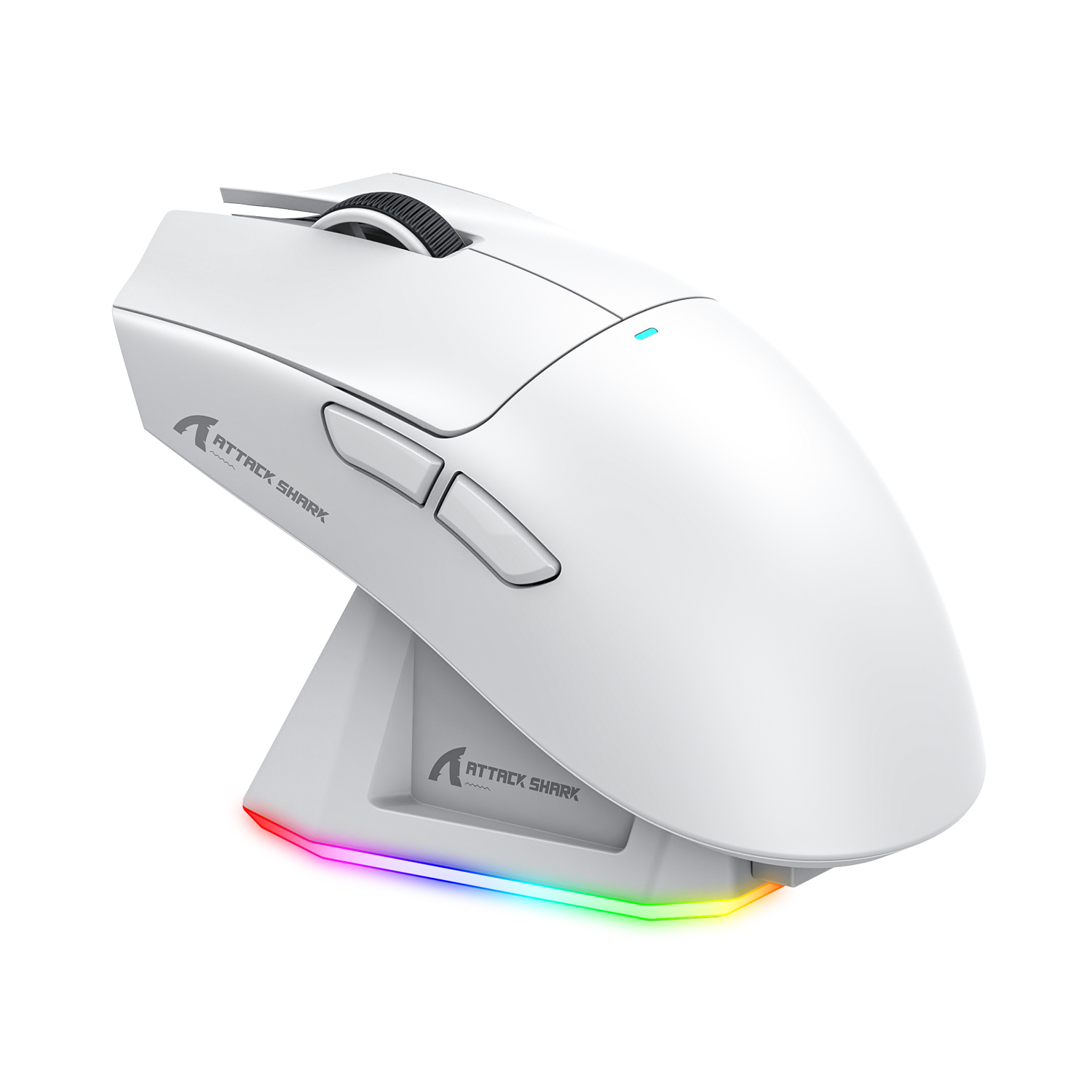 Attack shark  x11 trådløs mus, trippelmodustilkobling 2.4 ghz/kablet/bluetooth paw 3311 22000 dpi 400 ips rgb pc-spillmus
