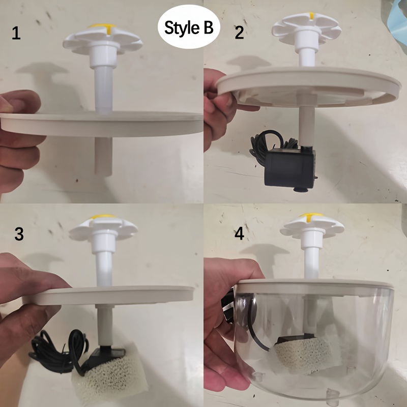 Fuente de agua silenciosa eléctrica USB de 1L para mascotas, tazón de bebida automático para gatos, filtro, dispensador de bebidas para mascotas, bebedero para gatos, filtro de agua