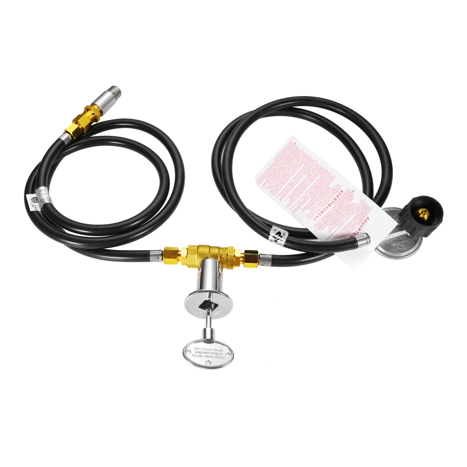 thumbnail image 2 of Propane Fire Pit Regulator Kit – Replacement Gas Control Valve, 60" Line, 600mm Thermocouple, 24" Bellows 2 of 6