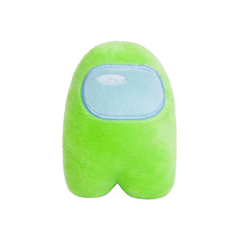 10Cm Gevulde Poppen Onder Ons Pluche Dier Onder Ons Spel Knuffel Kawaii Figuur Peluche Brinquedos Kids Jongen Speelgoed kerstcadeau: Licht Groen