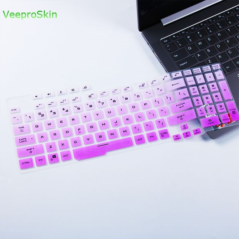 Housse de clavier d&#39;ordinateur portable en Silicone, pour Asus TUF A17 FA706 Fa 706ii FA706 iu a15 FA506IH FA506 FA 506 iu FA506iv Fa506ii: fadepurple