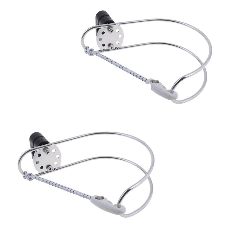 Isure Marine Boot Accessoires Roestvrij Staal Hoefijzer Reddingsboei Beugel Reddingsboeien Ring Houder: 2PCS