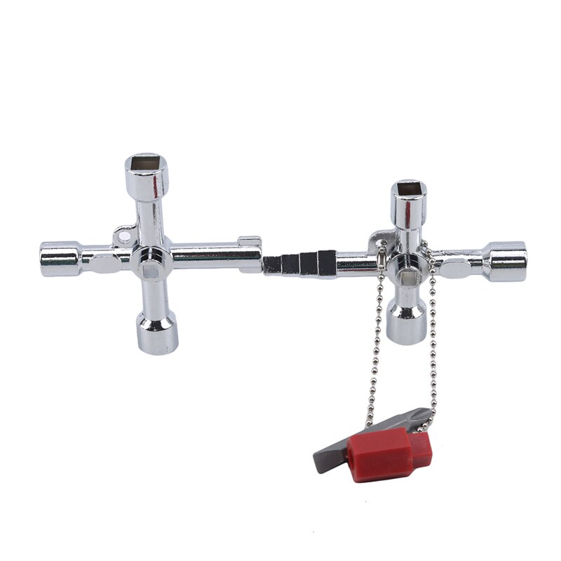 Multifunction 6 Ways Universal Wrench Key Plumber Keys For Gas Electric Meter Cabinets Bleed Radiators: Default Title