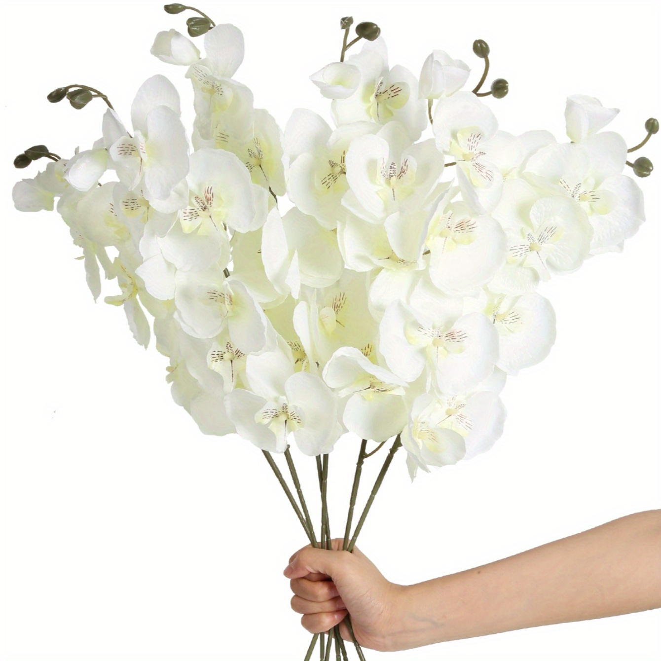Künstliche Orchideen Phalaenopsis-Blumen für DIY Hochzeits-Tischdekoration, Heim-Party-Deko Perfekt für Valentinstag, Abschlussgeschenke