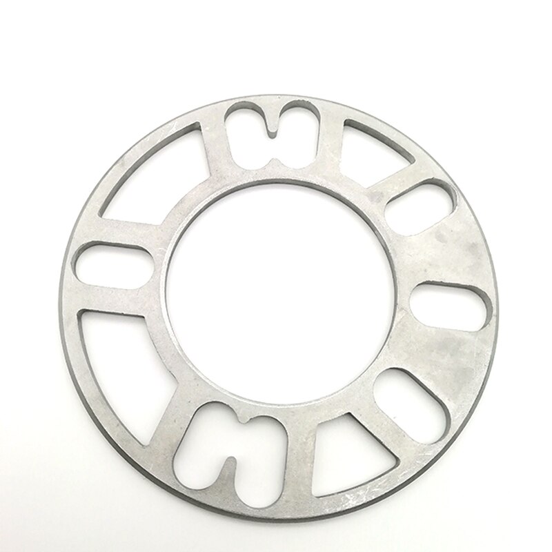 4 stk/parti 5mm aluminium og justerbare shims bilhjul afstandsstykker akselafstand pakningsflange