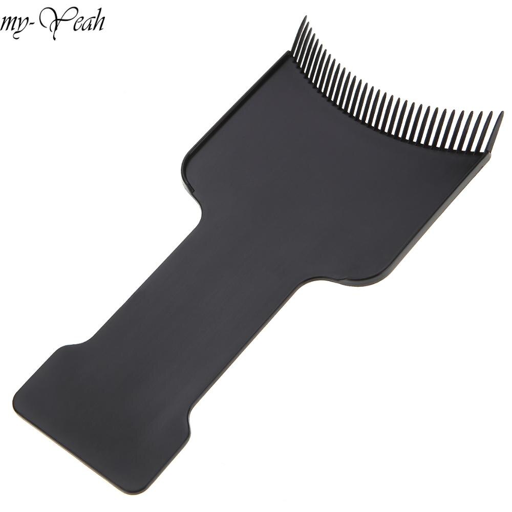 Salon Hair Coloring Dyeing Applicator Brush Comb DIY Dispensing Tinting Highlighting Board Pro Salon Styling Tool