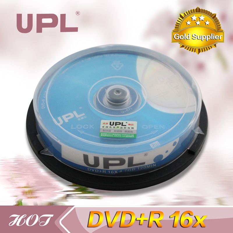Freeship 10/lot DVD Drives Blank DVD+R CD Disk 4.7GB 16X Bluray Write Once Data Storage Empty DVD Discs Recordable Media Compact