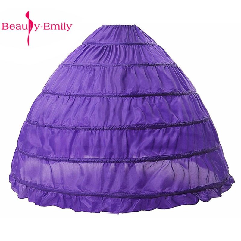 Baljurk Petticoats Zes Hoepels Een Tiers Jurk Onderrok Crinoline Bruiloft Access