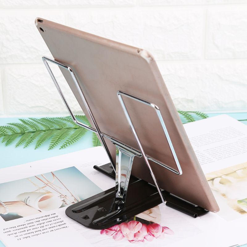 Soporte plegable ajustable para lectura de libros, soporte para documentos, estante para iPad