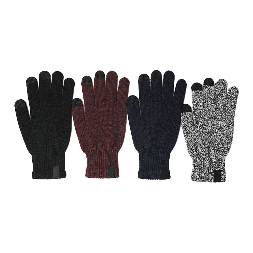 Tofern Ensemble Bonnet Écharpe Gants 3 Pièces Tricoté Hiver - Écran Tactile Chaud Unisexe