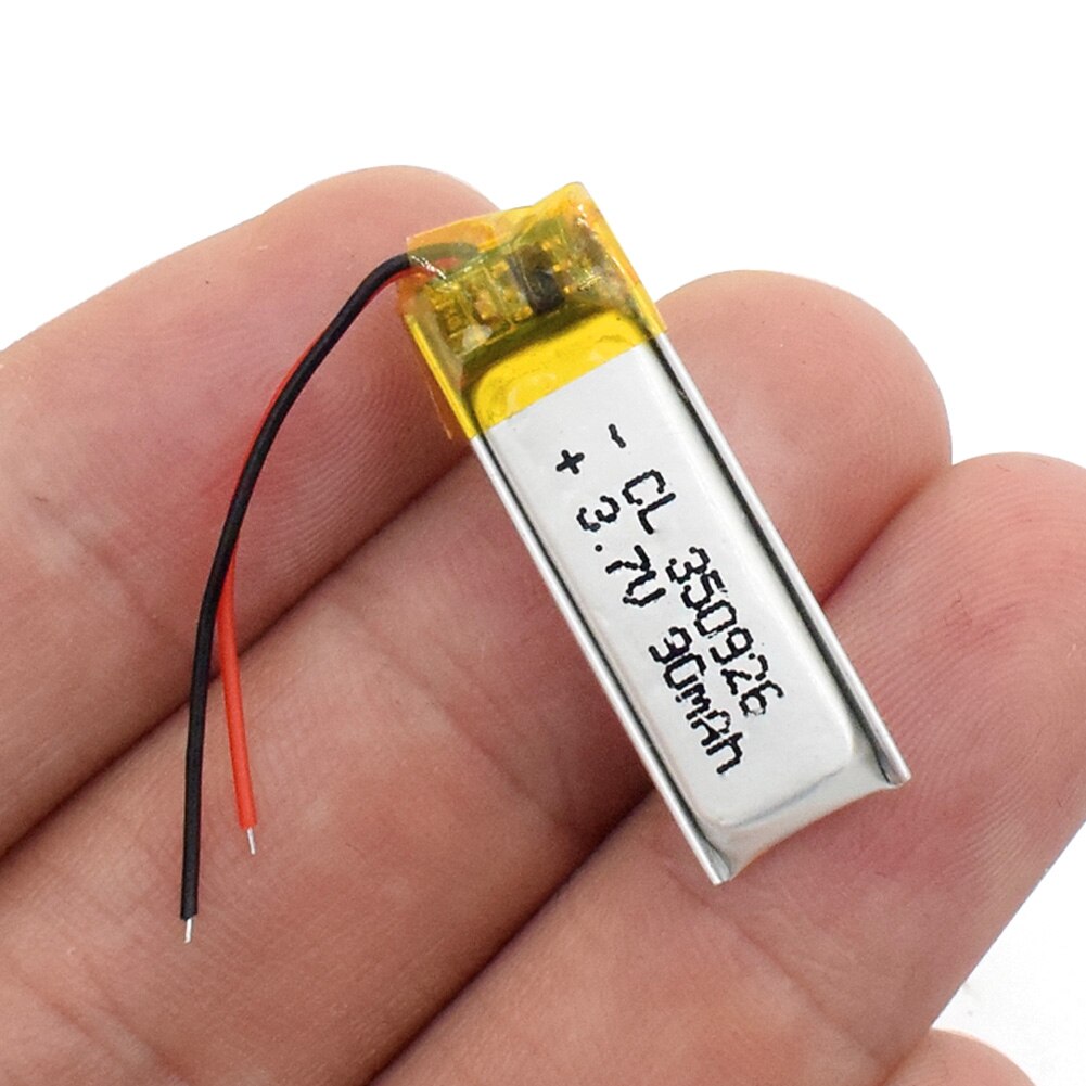 3,7 V 90mAh 350926 Lithium-Polymer Li-Po li ionen Akku Lipo zellen Für MP3 MP4 GPS bluetooth kopfhörer lautsprecher