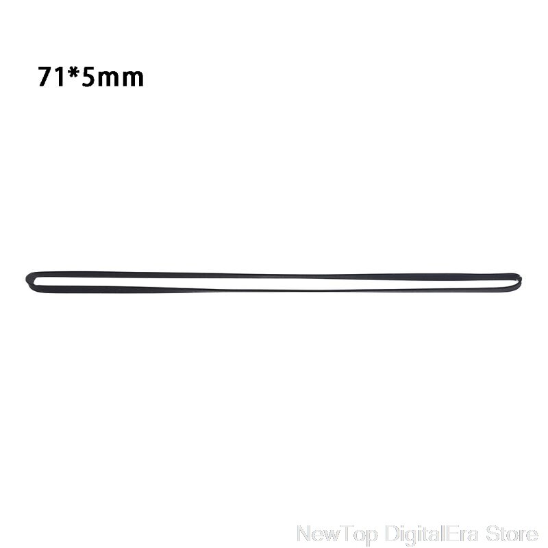 5mm szeroki gramofon pasek gumowy wymiana płaski pas napędowy do gramofon gramofony napędzane paskiem S26 20 Dropshipping: 5X71MM