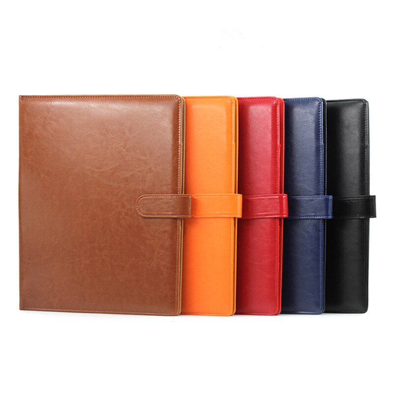 A4 Clipboard Folder Portfolios Multi-function Leather Organizers Sturdy multi function notebooks stationery memo pad