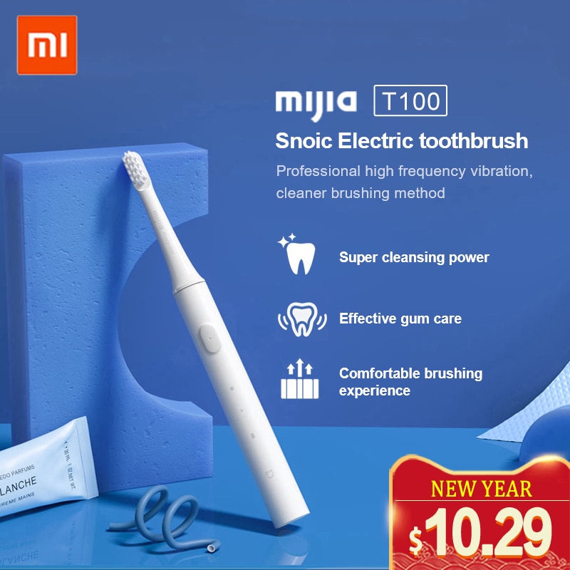 Xiaomi Mijia T100 Sonic Electric Toothbrush Adult Waterproof Ultrasonic automatic Toothbrush USB Rechargeable