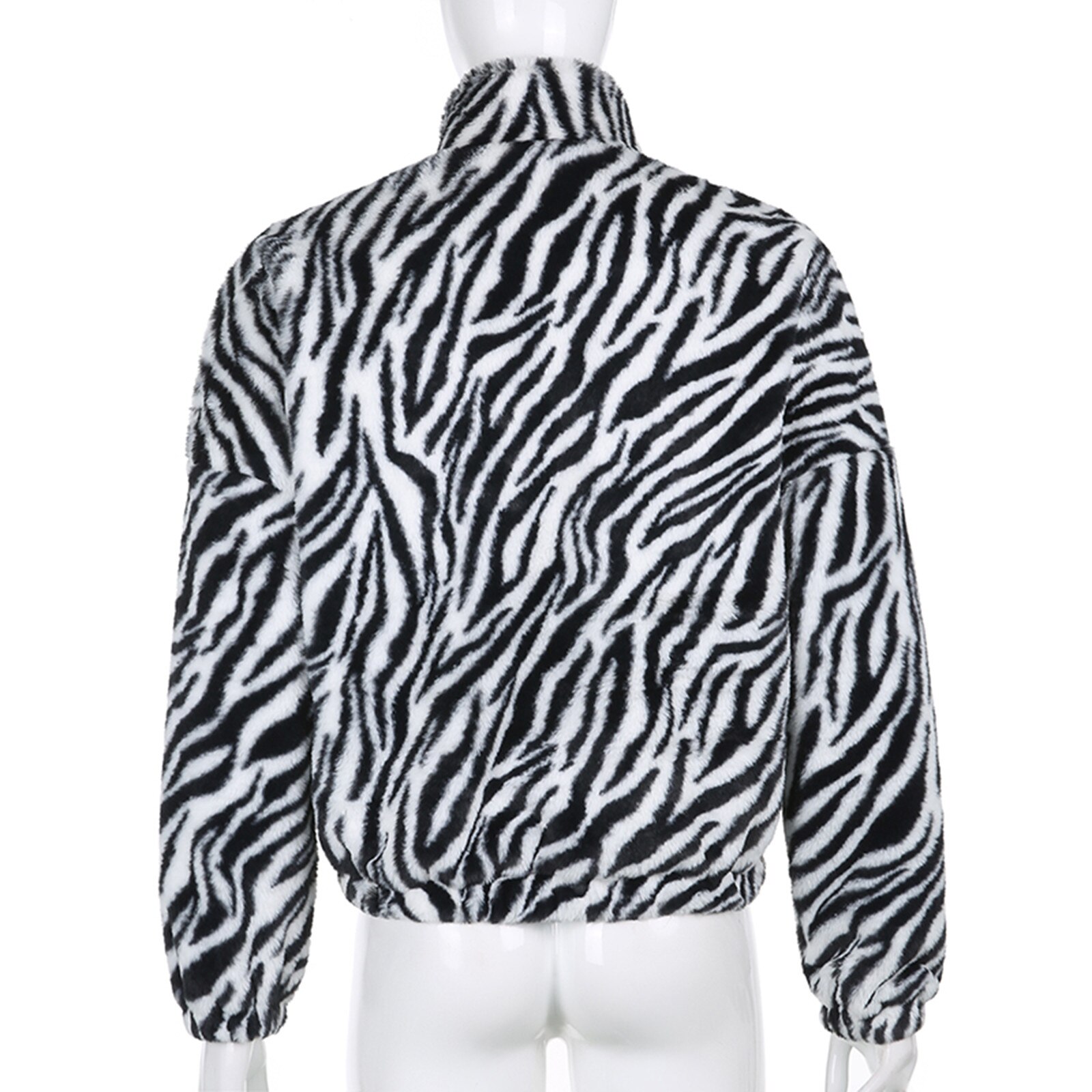 Vrouwen warme winter top rits jassen dames trui jumper uitloper lange mouwen pluche jas top зимняя куртка женская  #t2g