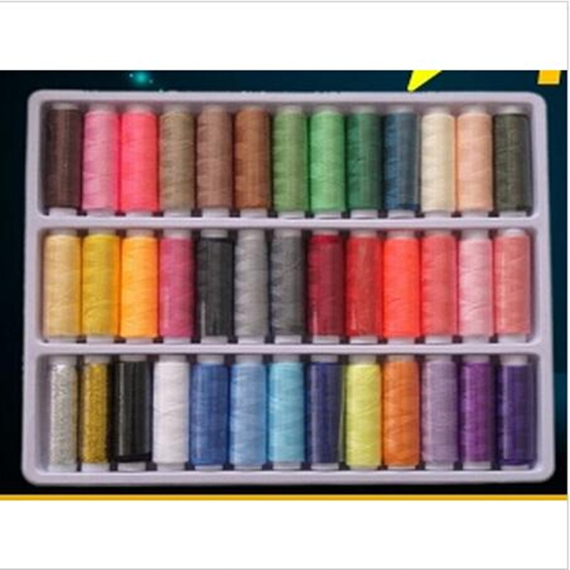 39 stk 39 farver hver stk polyster sytråd, husholdningsblandingsfarver sytråd fabrikspris