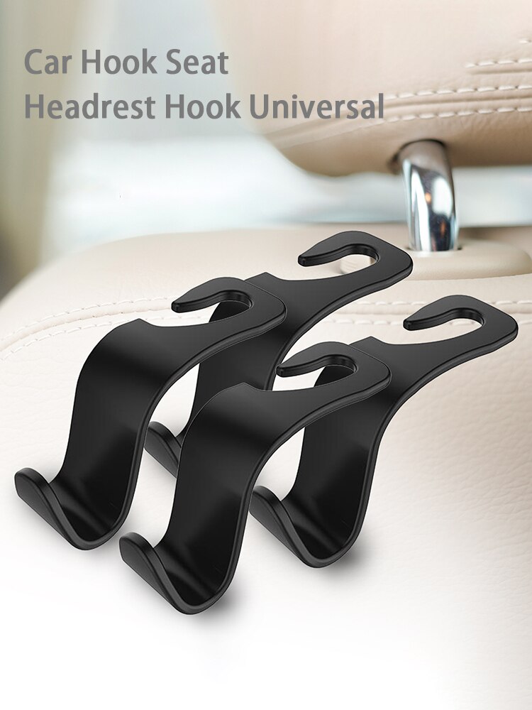 Reposacabezas Universal para asiento trasero de coche, soporte organizador para asiento de coche, percha para asiento trasero, bolsos, abrigos y bolsas de comestibles, 4 Uds.