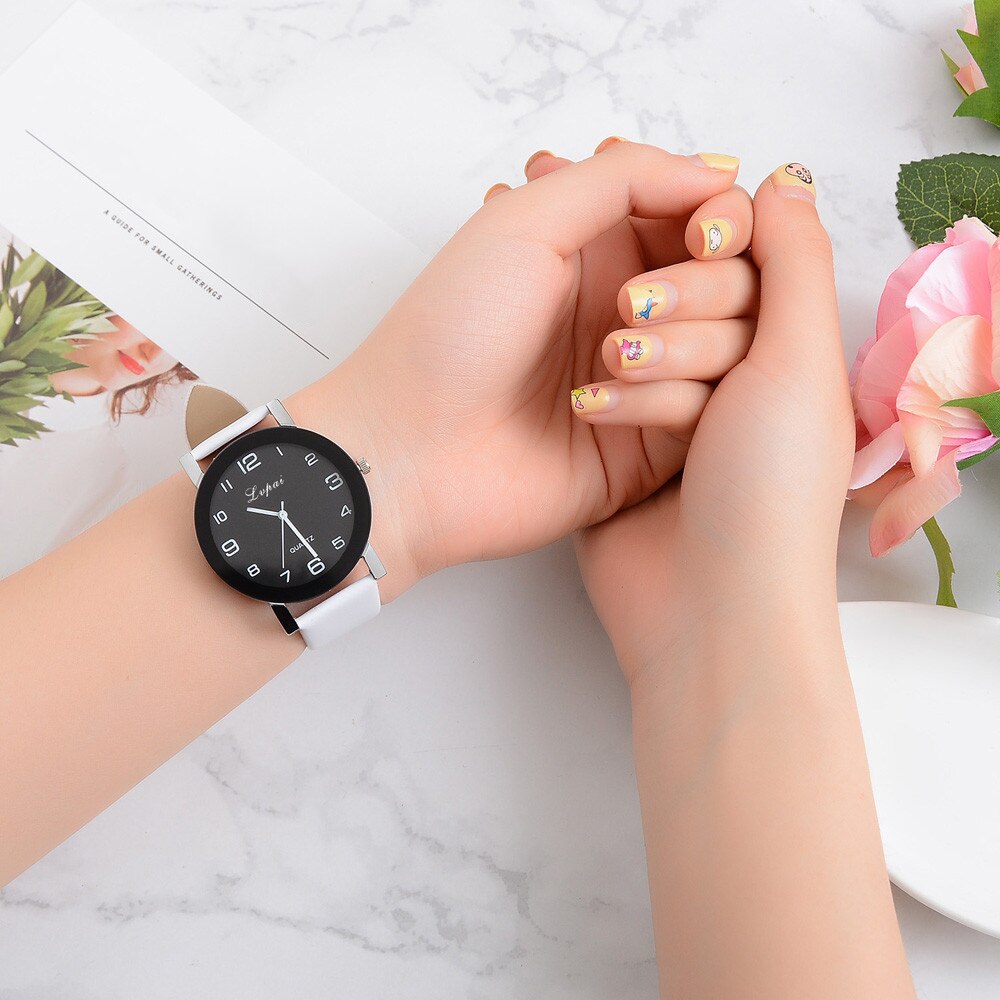Quartz Watches Women Lvpai Women's Casual Quartz Leather Band Watch Analog Wrist Watch