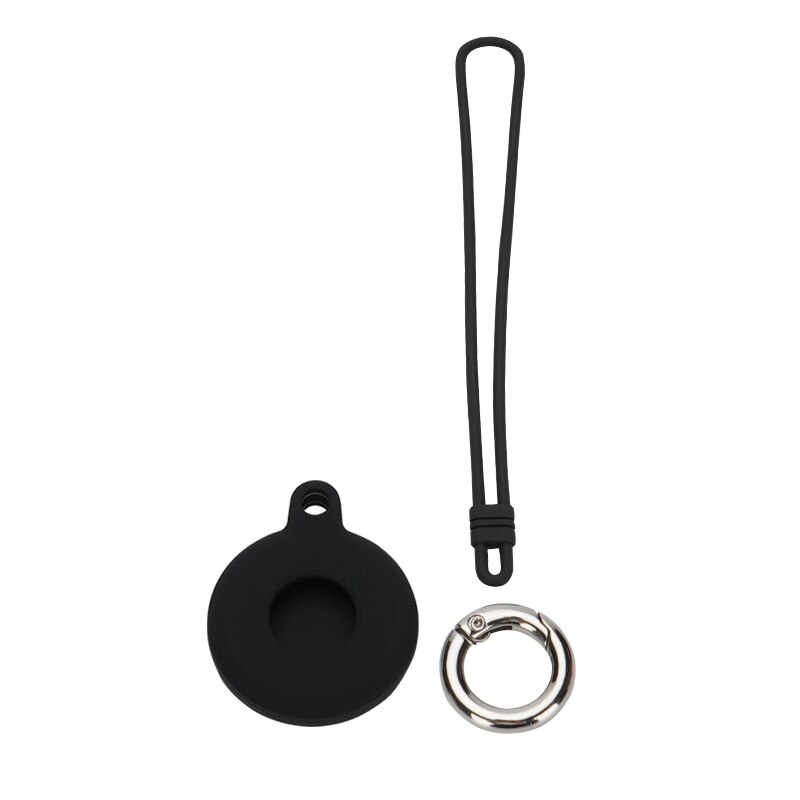 Siliconen Lederen Case Voor Airtags Lederen Beschermhoes Met Sleutelhanger Anti-Kras Draagbare Accessoires Protector Cover Airtag: 03