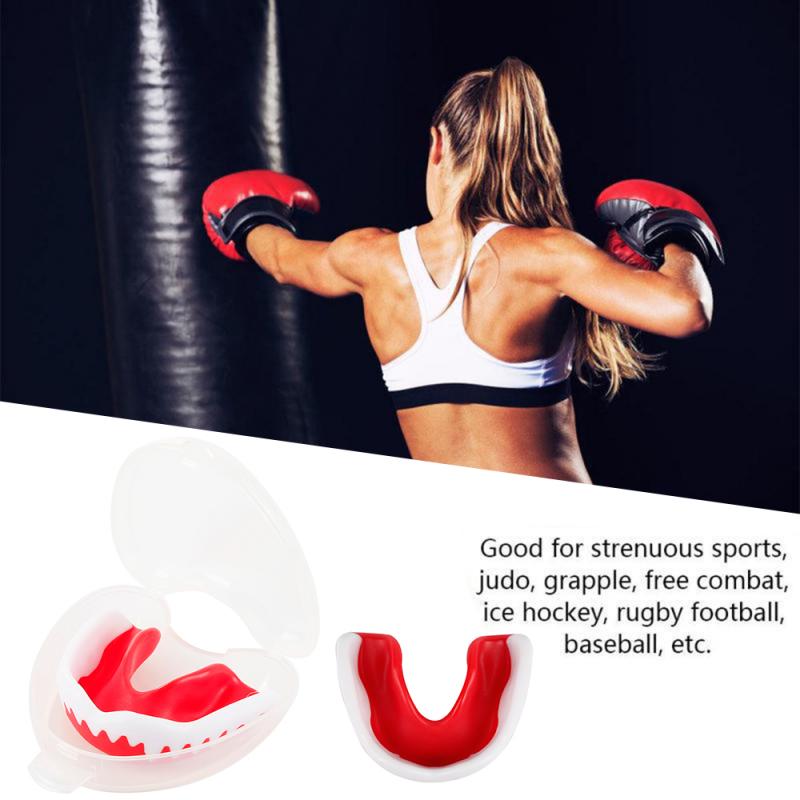 Mond Lade Transparant Boksen Sport Guard Gum Shield Mond Trays Bruxisme Tandenknarsen Voor Boksen Tanden Bescherming Apparatuur