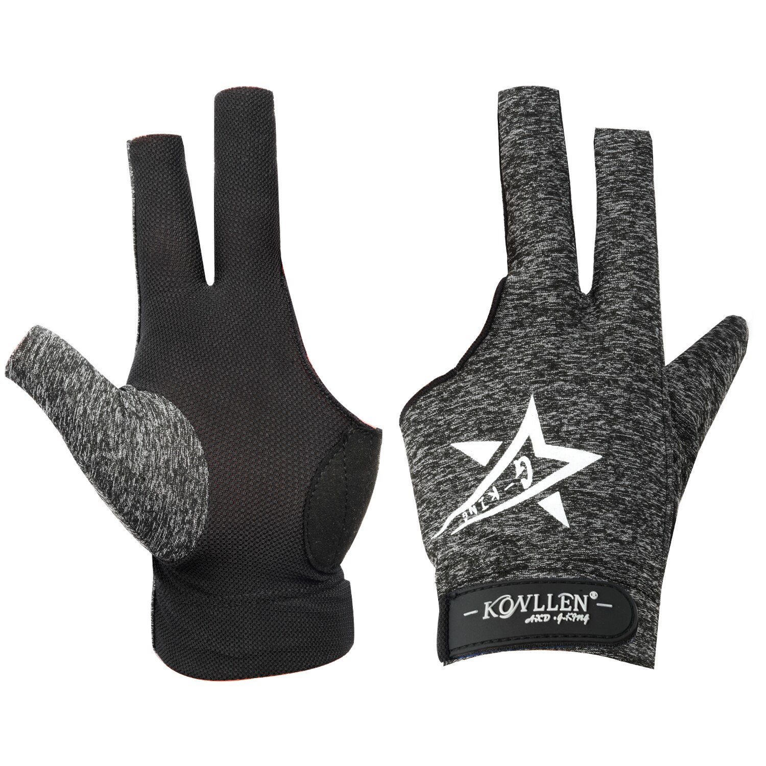 Gants De Billard 3 Doigts Main Gauche – Set De 5 Gants En Lycra Respirant, Anti-transpiration, Extensible – Pour Amateurs Et Pros