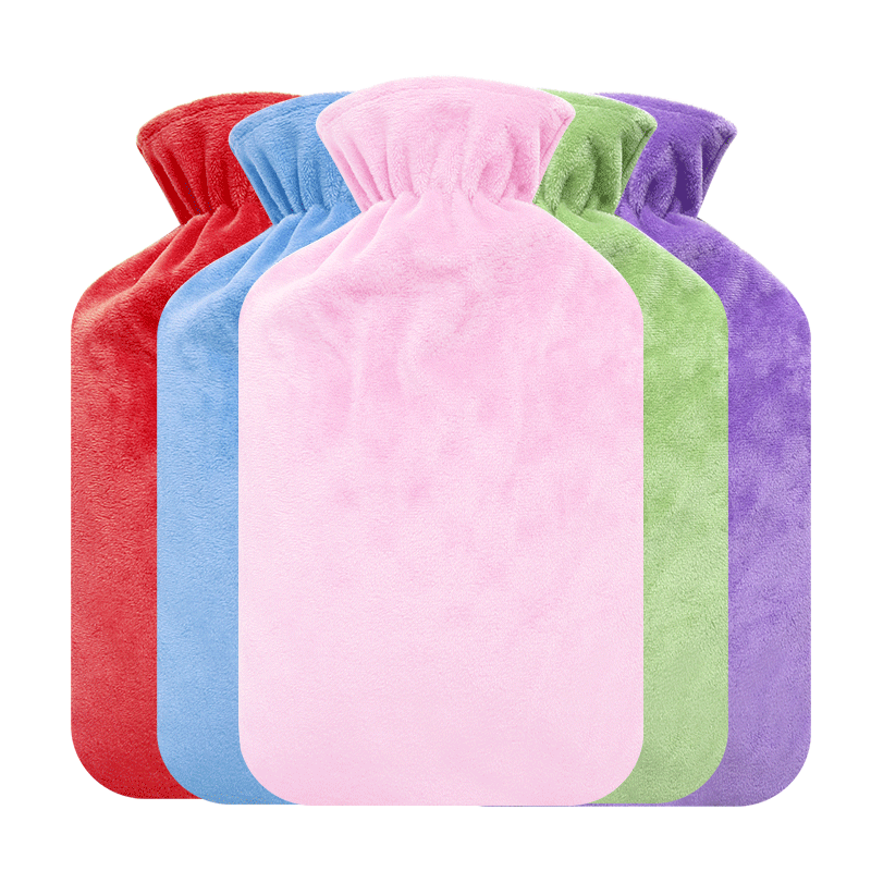 Pluizige Rubber Warm Water Zak Grote Zachte Cover Meisjes Water Bag Herbruikbare Calentador Manos Handwarmer EA6RSD
