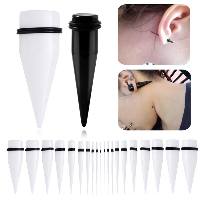 Expansores Oreja Piercing Oor Body Sieraden Brancard Uitbreidingen Dilations Oor Gauge Tapers Stekkers Met Siliconen Ring 1.6Mm-16mm