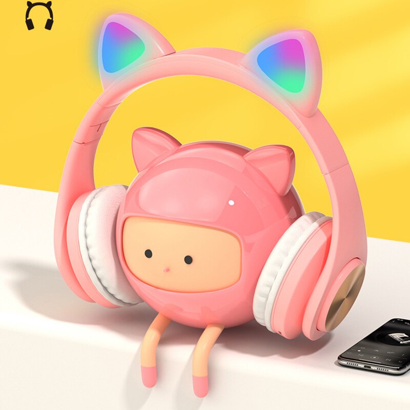 LEVANA gamingowy zestaw słuchawkowy Gamer słuchawki Surround Sound Stereo przewodowe słuchawki mikrofon USB kolorowe światło PC Laptop zestaw słuchawkowy do gier