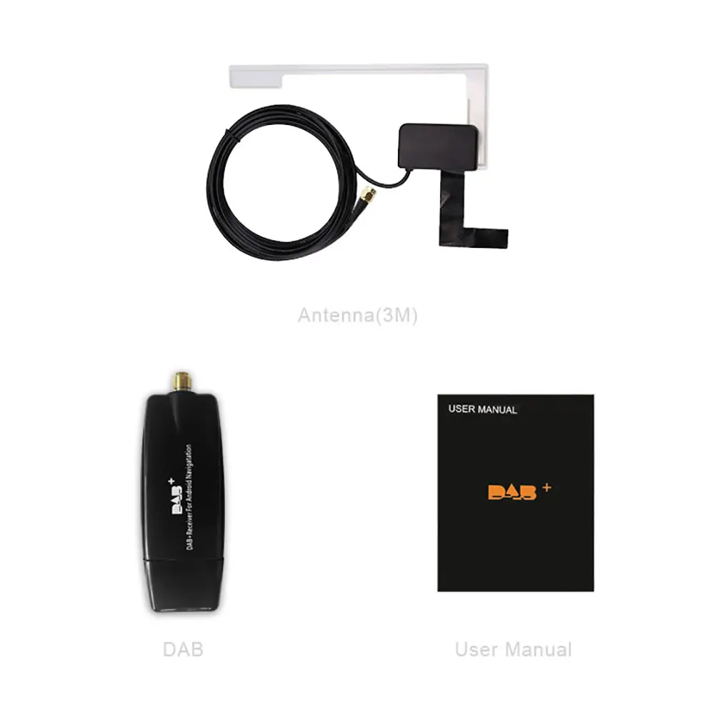 Auto Dab + Digitale Radio Box Dab + Auto Radio Antenne Ontvanger Antenne Antenne Usb Interface Auto Dab + Doos Voor Android 5.1 En Boven Autoradio: Default Title