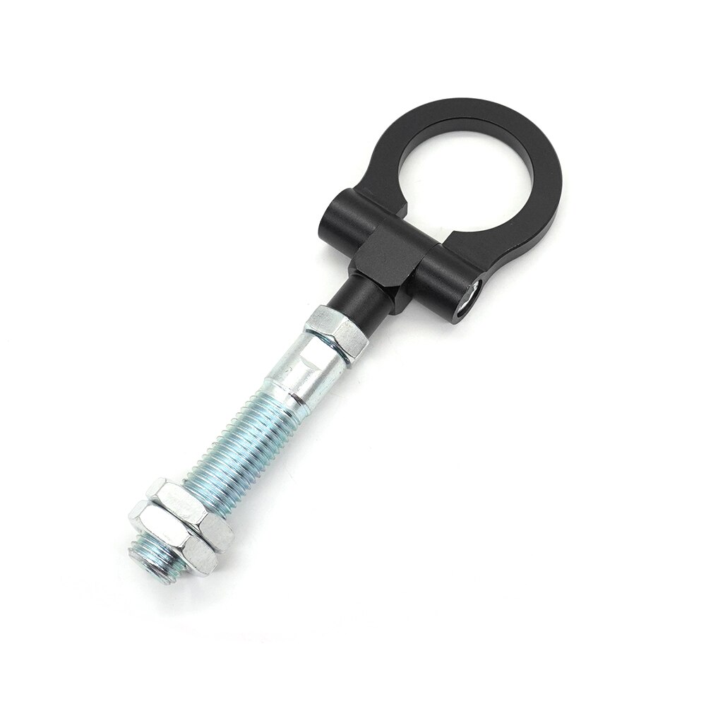 R-EP Tow Hook trailer hook Red Folding Ring Racing Heavy Duty Durable And Super Strength for Hyundai Veloster: Black